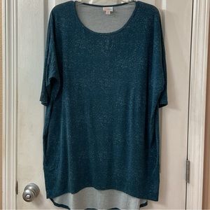 Gorgeous Blue Hi-Lo Irma Top